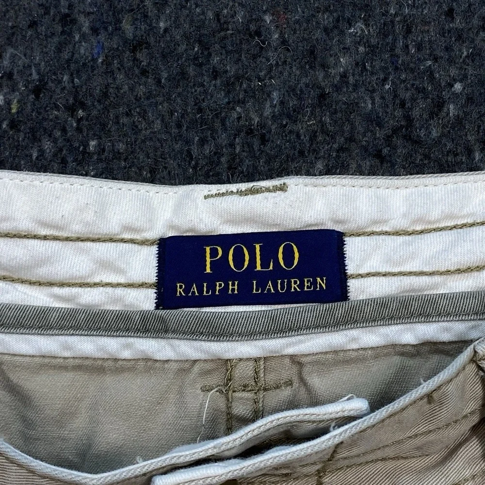 Polo Ralph Lauren Men's Sz 42‎ Casual Outdoor Classic Cargo Beige Chino Shorts